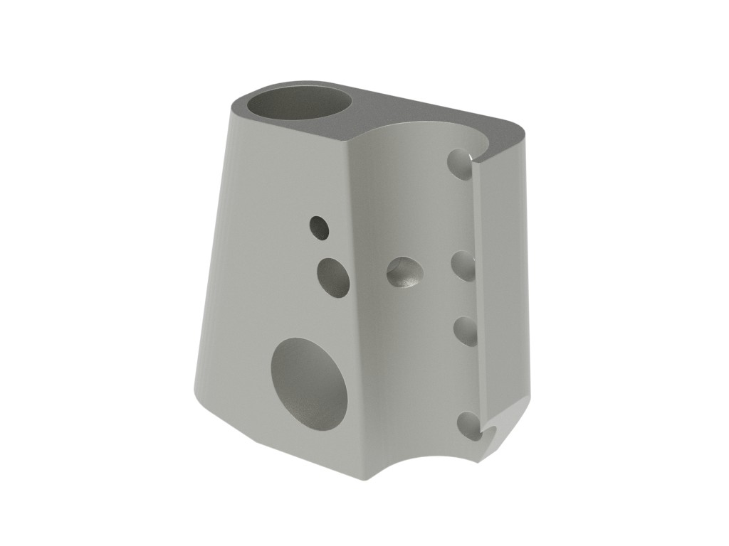 Universaladapter rechts, silber