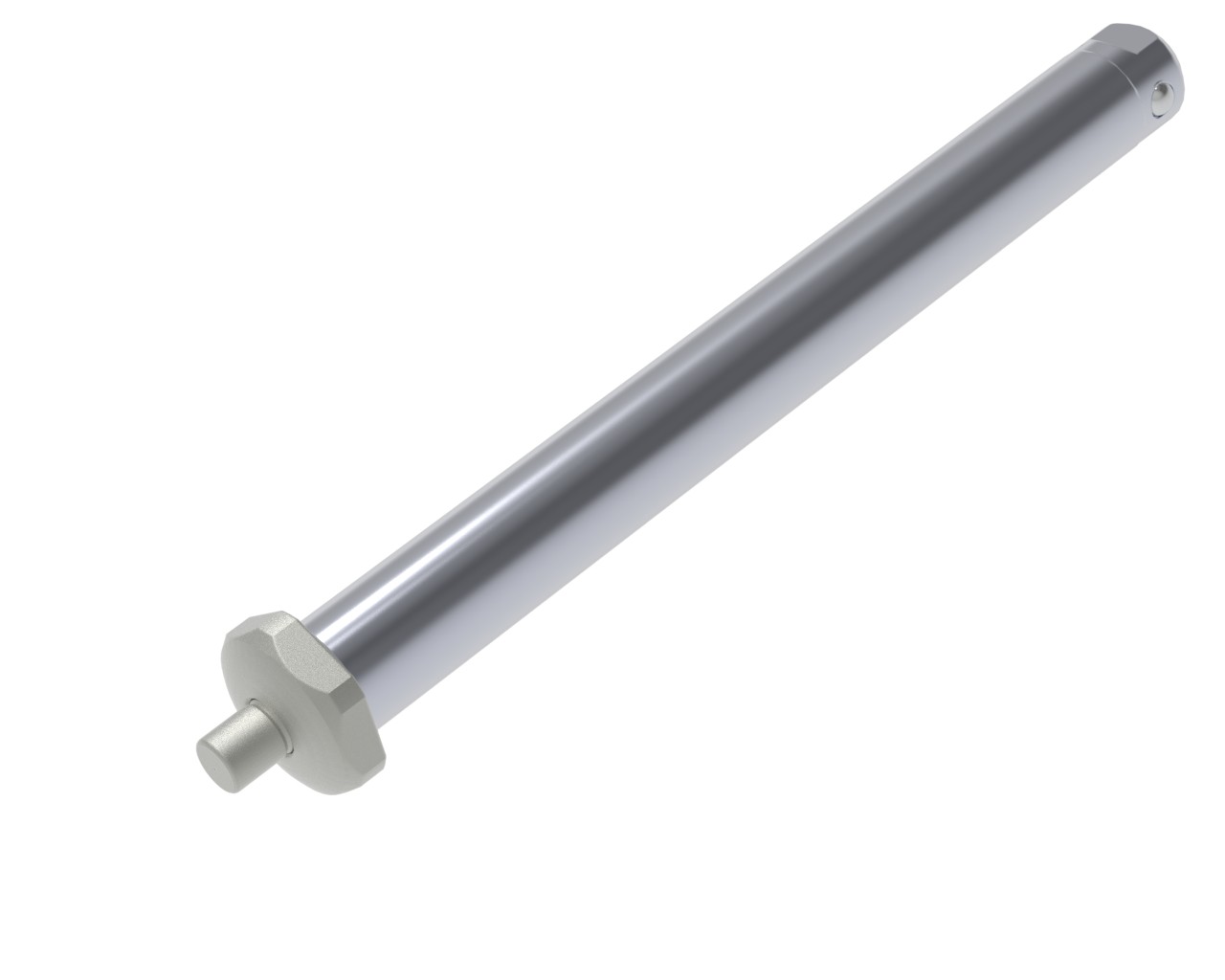 12mm Steckachse "Niro", Druckknopf: 7mm