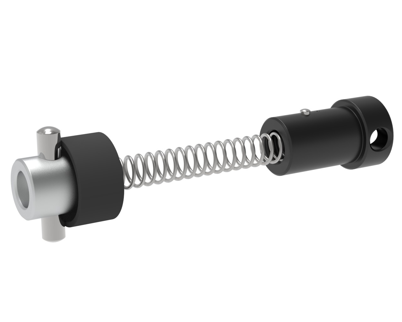 Kippstützenfeder mit Aufnahme