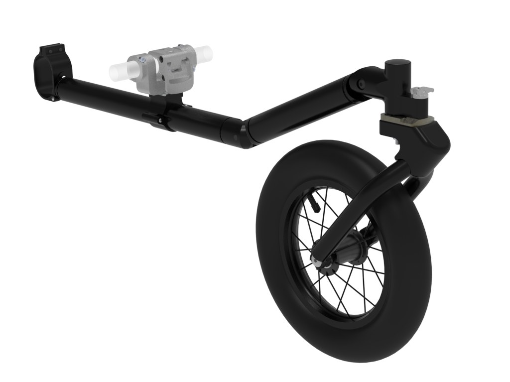 Outdoor Radvorsatz mit Lenkgabel