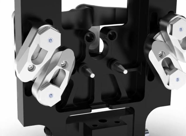 Veriegelungsplatte von hinten (verriegelt)